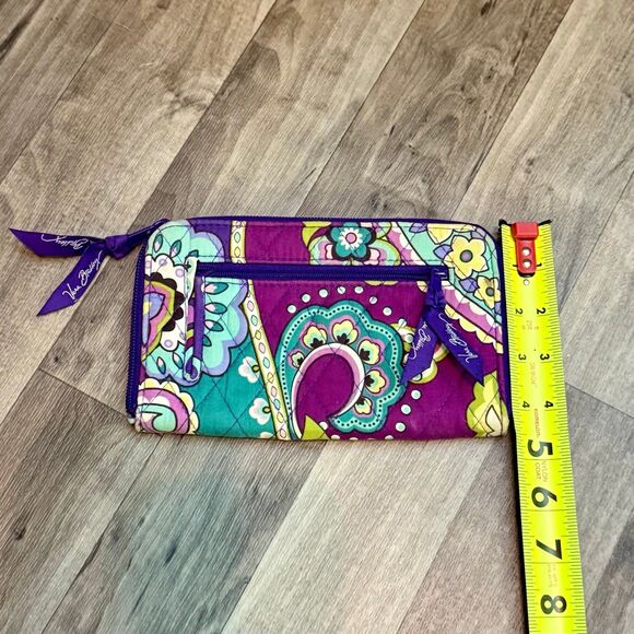 Vera Bradley floral paisley zip wallet - Picture 3 of 5